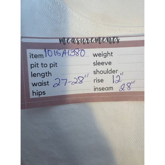 2/$30 ZARA Size 6 White Straight Leg Jeans - Picture 4 of 12